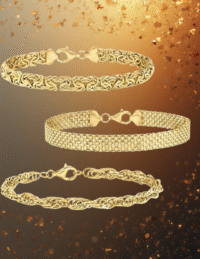 EandChic 3link Gold Bracelet