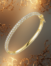 EandChic Eternity Gold Bangle