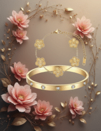 EandChic Gold Clover Bracelet