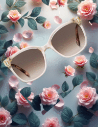 EandChic Peach Glasses