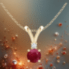 EandChic Ruby Pendant