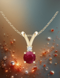 EandChic Ruby Pendant