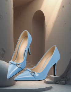 EandChic Blue Stilettos
