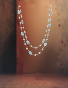 EandChic Blue Pendant Necklace