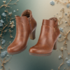 EandChic Brown Short Boots
