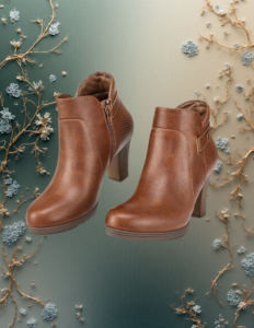 EandChic Brown Short Boots
