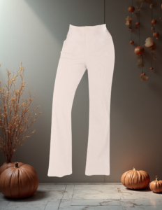 EandChic Beige Corduroy Pants