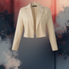 EandChic Beige Cropped Blazer