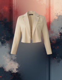 EandChic Beige Cropped Blazer