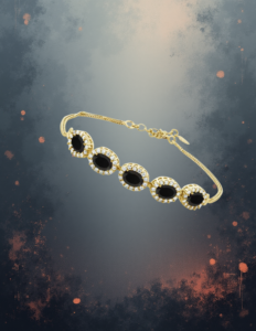 EandChic Black Onyx Tennis Bracelet