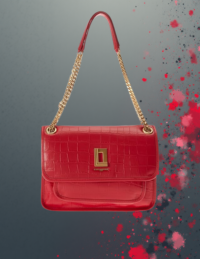 EandChic Bright Red KL Handbag