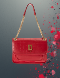 EandChic Bright Red KL Handbag