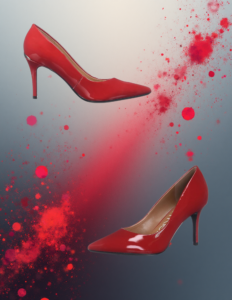 EandChic Bright Red Stilettos Shoes