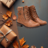 EandChic Brown Casual Boots
