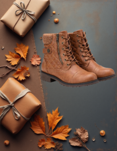 EandChic Brown Casual Boots