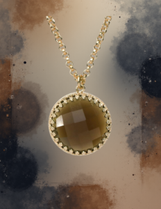 EandChic Brown Gold Necklace