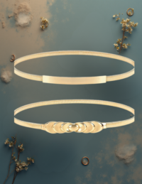 EandChic Yellow Gold Belt