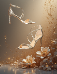 EandChic Gold Formal Sandals