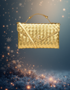 EandChic Gold Purse
