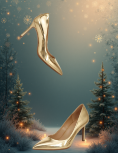 EandChic Gold Stilettos Shoes