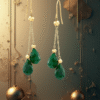 EandChic Green Earrings