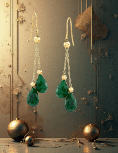 EandChic Green Earrings