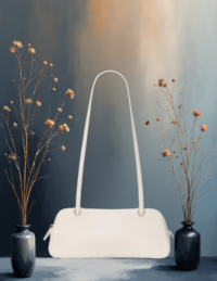 EandChic Kate Spate White Handbag
