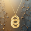 EandChic long Pendant Yellow Gold Sweater Necklace