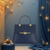 EandChic Navy Blue Handbag