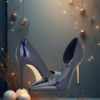 EandChic Navy Blue Stilettos Shoes