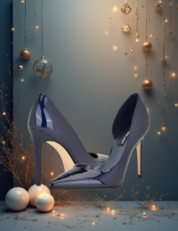 EandChic Navy Blue Stilettos Shoes