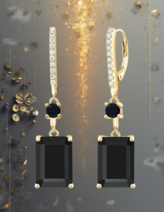 EandChic Onyx Earrings
