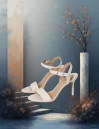 EandChic Ralph Lauren White Sandals