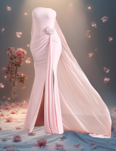 EandChic Rose Formal Gown2