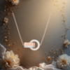 EandChic Rose Gold Hollow Necklace