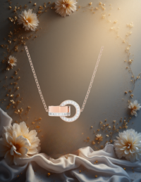 EandChic Rose Gold Hollow Necklace