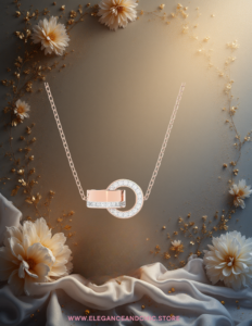 EandChic Rose Gold Hollow Necklace2