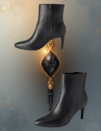 EandChic Short Black Boots