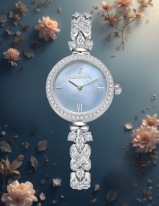 EandChic Silver Blue Dial Watch