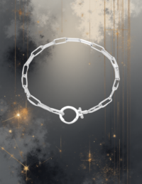 EandChic Silver Paperclip Bracelet