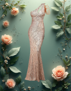 EandChic Tassel Sleeves Sequins Gown