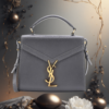 EandChic YSL Gray Handbag