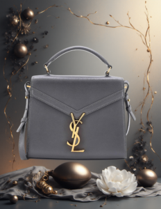 EandChic YSL Gray Handbag