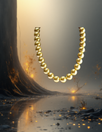 EandChic Yellow Pearl Necklace