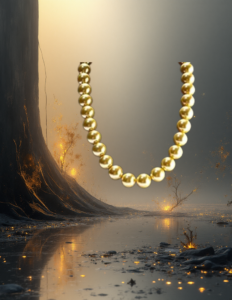 EandChic Yellow Pearl Necklace