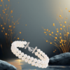 EandChic Natural Freshwater White Pearl Bracelet