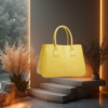 EandChic Yellow Tote Purse