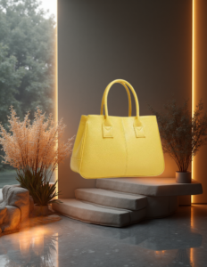 EandChic Yellow Tote Purse