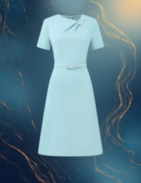 EandChic A-Line Mint Green Dress