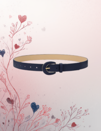 EandChic Blue Leather Belt